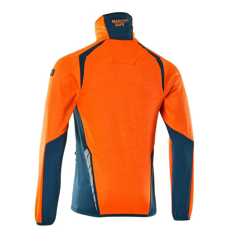 Mascot 19403 Accelerate Safe Full Zip Fleece Sweatshirt Jumper - HI-VIS SWEATSHIRTS & HOODIES