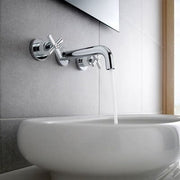 Loft Chrome Deck Mounted Basin Mixer & Pop-Up Waste 3TH - Bathrooms
