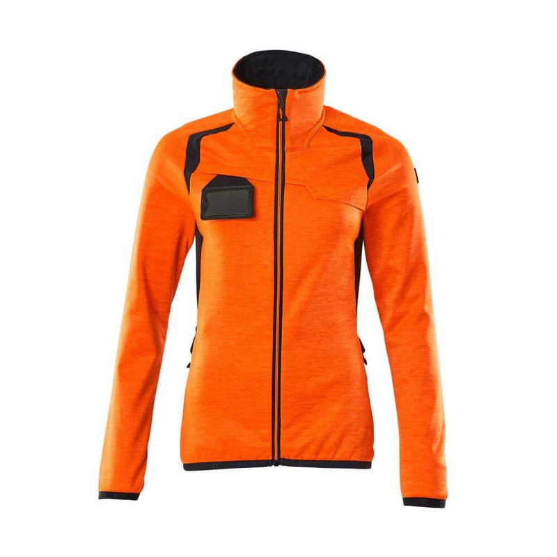 Mascot ACCELERATE SAFE 19453 Women's Hi-Vis Fleece Jumper with Zipper - WOMENS HI-VIS CLOTHING