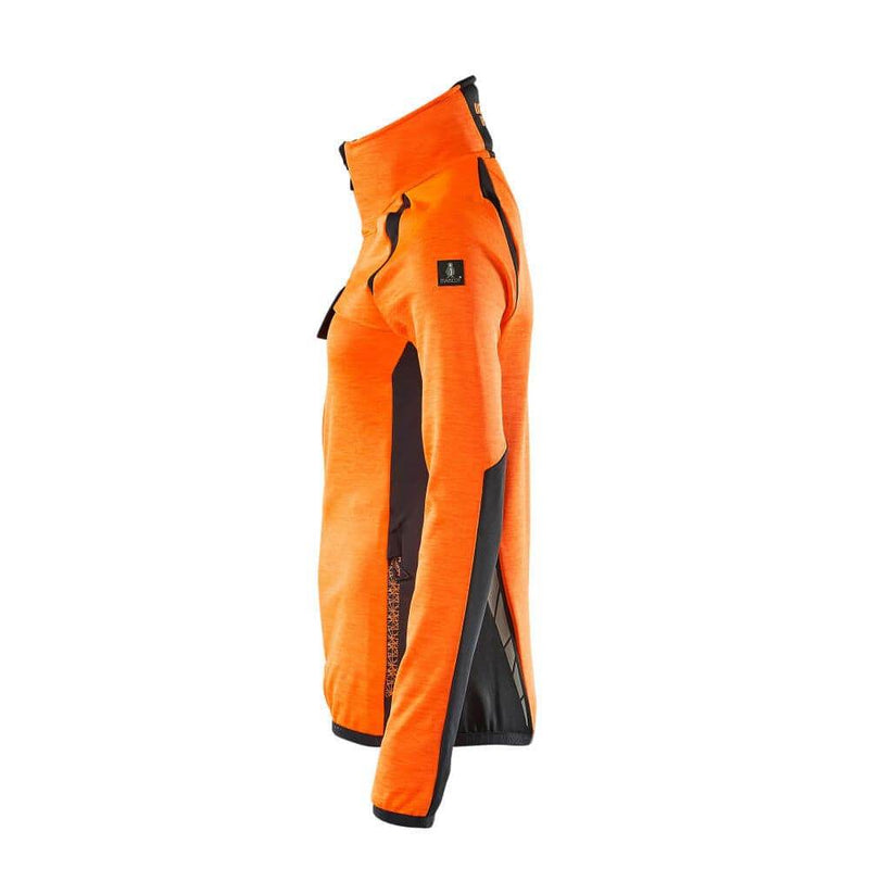 Mascot ACCELERATE SAFE 19453 Women's Hi-Vis Fleece Jumper with Zipper - WOMENS HI-VIS CLOTHING