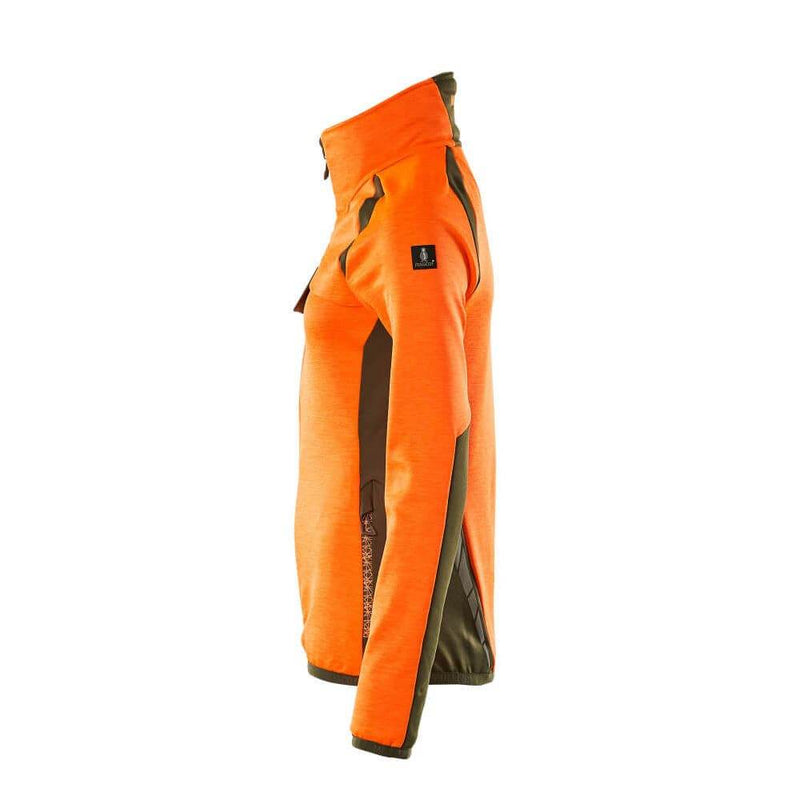 Mascot ACCELERATE SAFE 19453 Women's Hi-Vis Fleece Jumper with Zipper - WOMENS HI-VIS CLOTHING