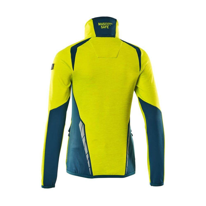 Mascot ACCELERATE SAFE 19453 Women's Hi-Vis Fleece Jumper with Zipper - WOMENS HI-VIS CLOTHING