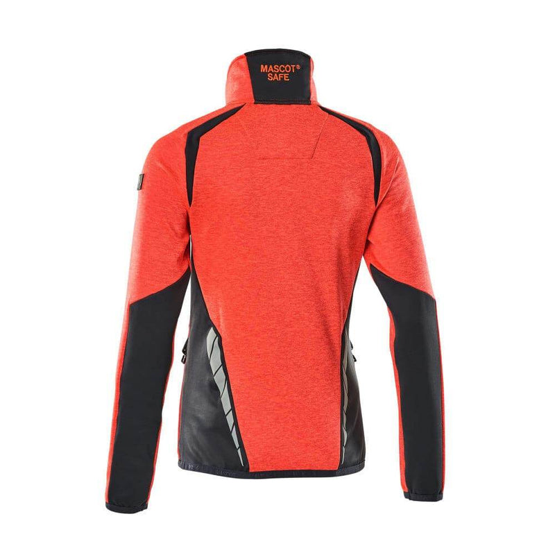 Mascot ACCELERATE SAFE 19453 Women's Hi-Vis Fleece Jumper with Zipper - WOMENS HI-VIS CLOTHING
