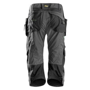 Snickers 6905 FlexiWork Holster Pocket Pirate Work Trousers Steel Grey - PIRATE TROUSERS