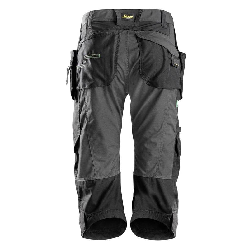 Snickers 6905 FlexiWork Holster Pocket Pirate Work Trousers Steel Grey - PIRATE TROUSERS