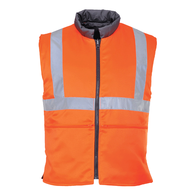 Portwest RT44 Hi-Vis Reversible Bodywarmer - HI-VIS JACKETS & COATS