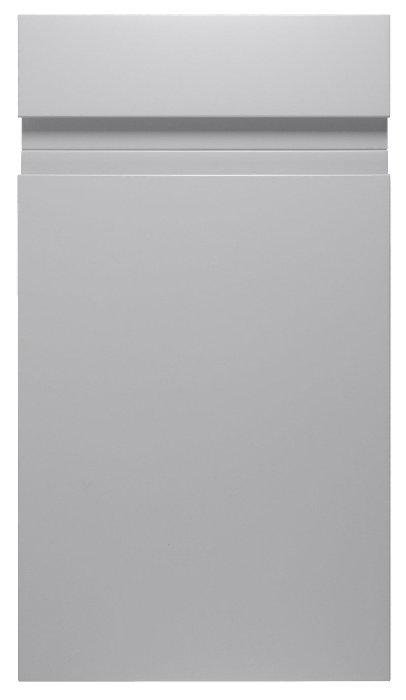 Larissa Handle Less Dove Grey Matt J Pull- Replacement Kitchen Door/Drawer Front (355mm High) -