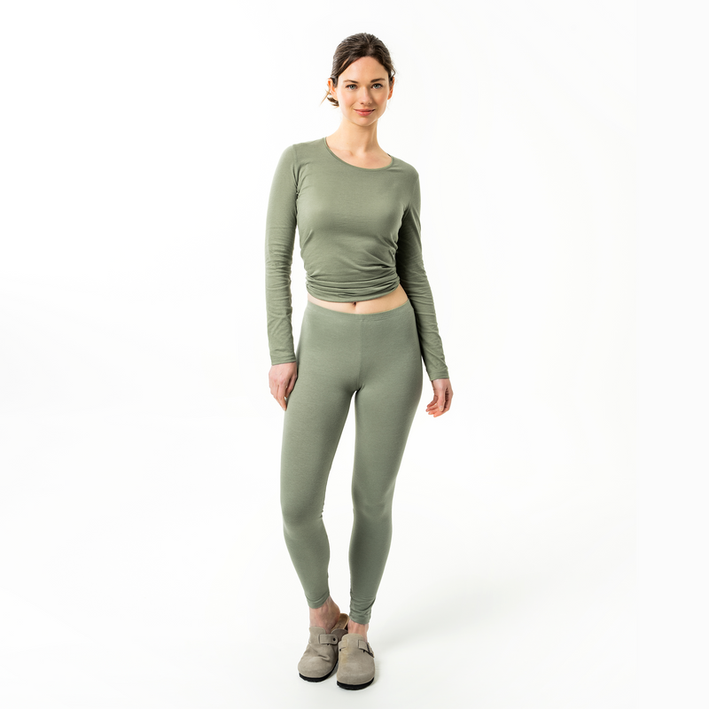 Organic Cotton Stretch Leggings: Womens