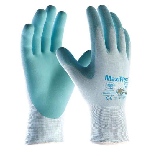 ATG MaxiFlex Active 34-824 Breathable Palm Coated Gloves (12 Pack) - GENERAL HANDLING GLOVES