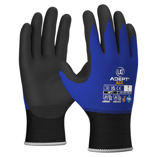 Adept Air NFT Palm Coated Gloves (10 Pack) - GENERAL HANDLING GLOVES