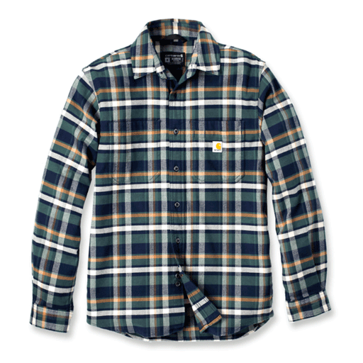Carhartt 106352 Relaxed Fit Midweight Flannel Long Sleeve Plaid Shirt - SWEATSHIRTS