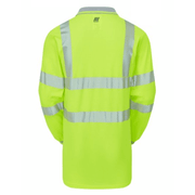 PULSAR LIFE LFE925 NB Hi-Vis Long Sleeve Yellow Polo Shirt - HI-VIS T-SHIRTS