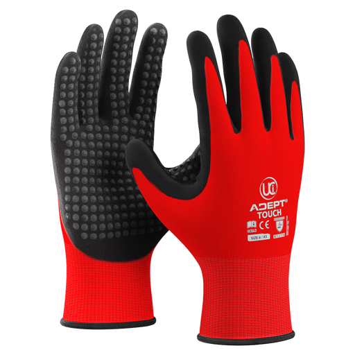 Adept Touch Screen Grip Nitrile Gloves (10 Pack) - GRIP PERFORMANCE GLOVES
