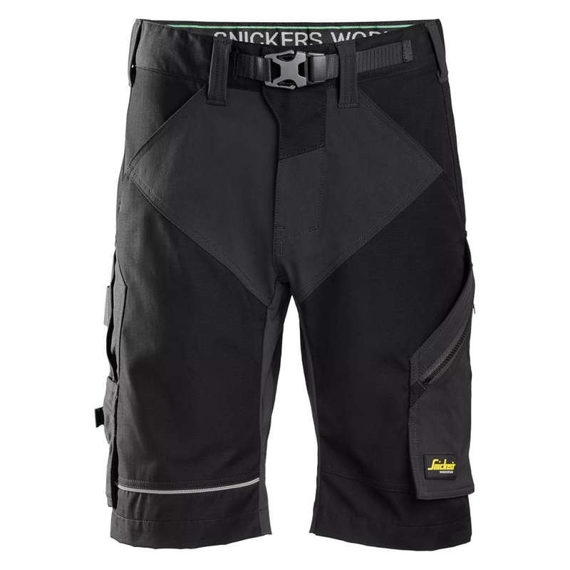 Snickers 6914 FlexiWork Work Shorts Steel Grey 33" Waist / Snickers Size 48 - SALE SHORTS