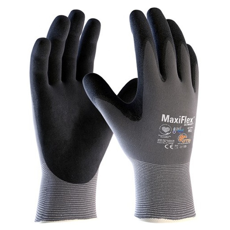 ATG MaxiFlex Ultimate 42-874 Breathable Palm Coated Gloves (12 Pack) - GENERAL HANDLING GLOVES