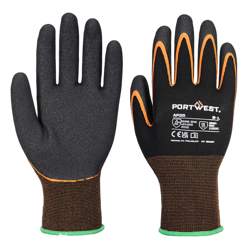 Portwest AP35 Grip 15 Nitrile Double Palm Glove -
