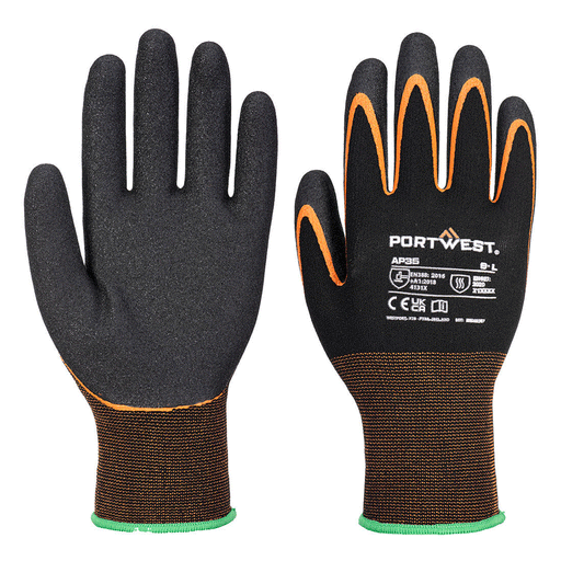 Portwest AP35 Grip 15 Nitrile Double Palm Glove -