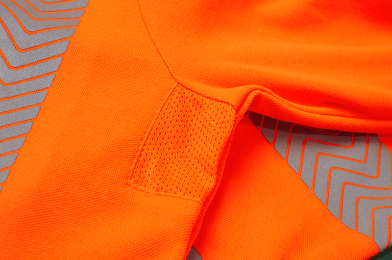 PULSAR LIFE LFE926 NB Hi-Vis Long Sleeve Orange Polo Shirt - HI-VIS T-SHIRTS