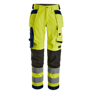 Snickers 6743 Hi-Vis Class 2 Women's Stretch Trousers Holster Pockets - Business & Industrial > Work Safety Protective Gear WOMENS HI-VIS CLOTHING