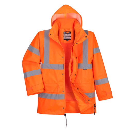 Portwest RT63 Hi-Vis Breathable Interactive Waterproof Traffic Jacket - HI-VIS JACKETS & COATS