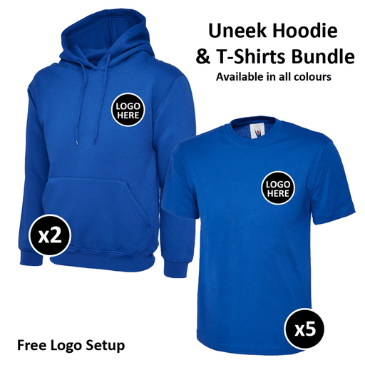Uneek Hoodie & T-Shirts Bundle - 7 Items - BUNDLE