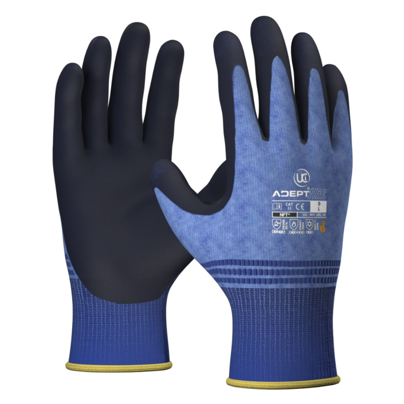 Adept Ice Dextrous Thermal NFT Gloves With Touch Screen (10 Pack) - COLD PROTECTION GLOVES