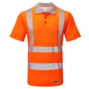 PULSAR LFE924 LIFE Hi-Vis Short Sleeve Polo Shirt - HI-VIS T-SHIRTS