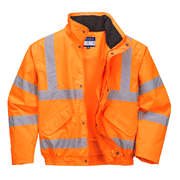 Portwest RT62 Hi-Vis Breathable Waterproof Bomber Jacket - HI-VIS JACKETS & COATS