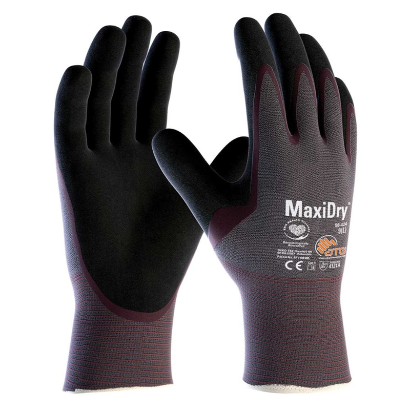 ATG MaxiDry 56-424 Palm Coated Liquid Proof Gloves (12 Pack) - LIQUID PROTECTION GLOVES