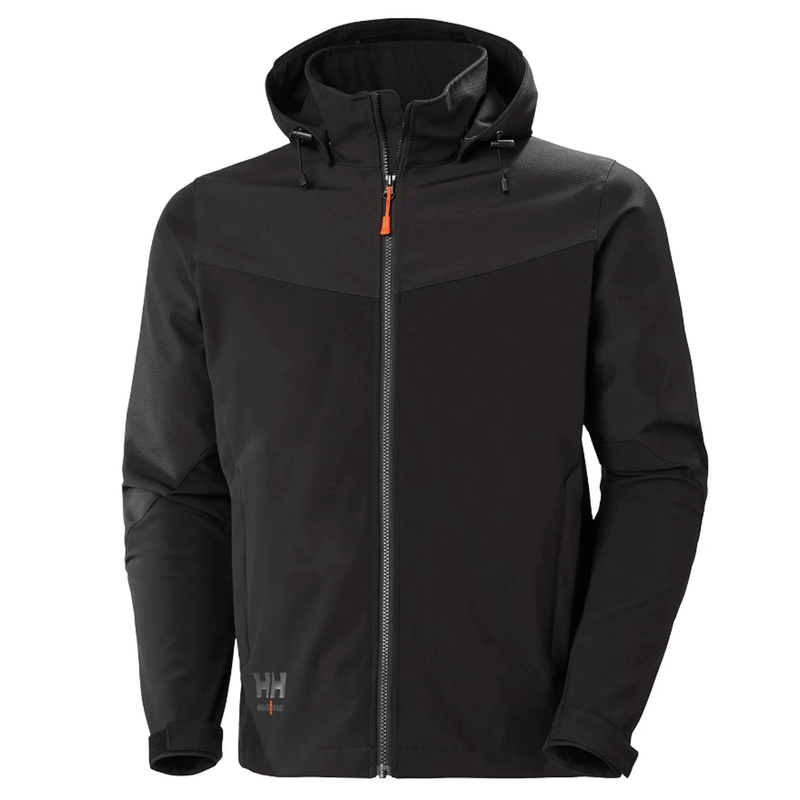 Helly Hansen 74290 Oxford Softshell Hooded Work Jacket - SOFTSHELL JACKETS