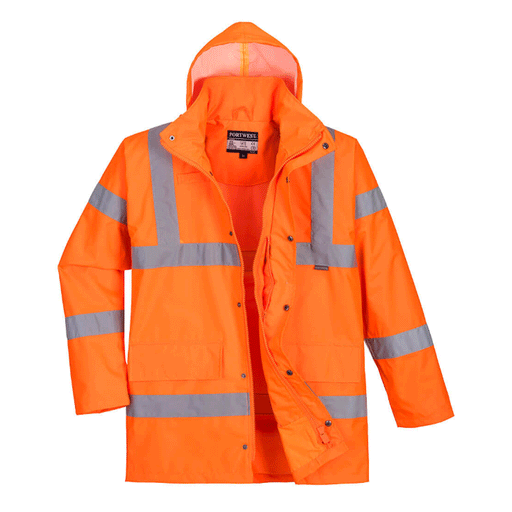 Portwest RT60 Hi-Vis Breathable Waterproof Traffic Jacket - HI-VIS JACKETS & COATS