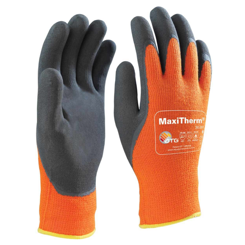 ATG MaxiTherm 30-201 Thermal Lined Latex Foam Palm Cut Gloves (12 Pack) - COLD PROTECTION GLOVES