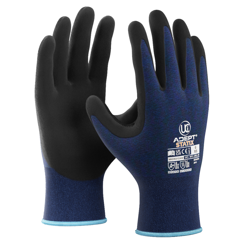 Adept Statix Anti-Static ESD Microfoam Gloves (10 Pack) - ESD GLOVES