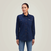 Ariat P20340 Womens Rebar Washed Twill Work Shirt - WOMENS T-SHIRTS