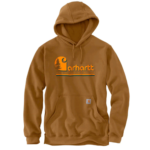 Carhartt 106498 Loose Fit Midweight Tree Graphic Sweatshirt Hoodie - HOODIES