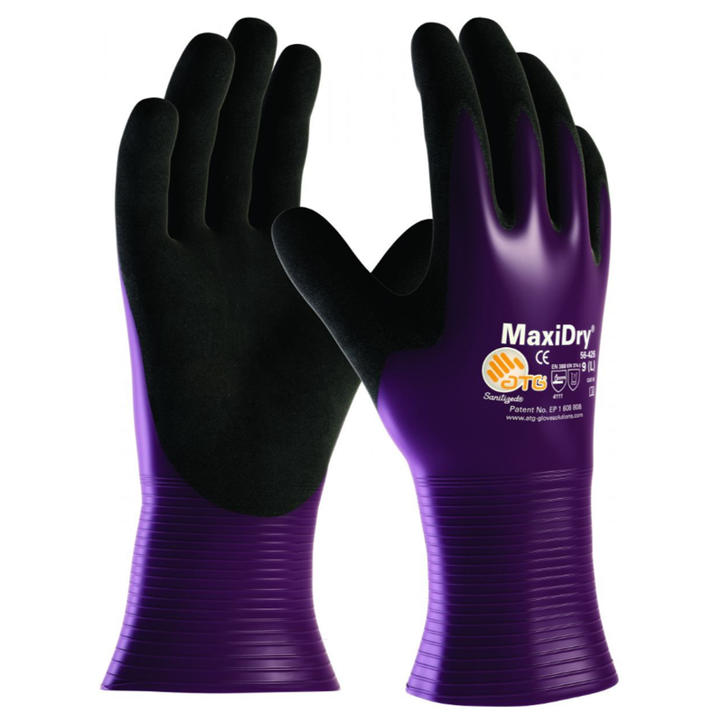 ATG MaxiDry 56-426 Fully Coated Liquid Gloves (12 Pack) - LIQUID PROTECTION GLOVES