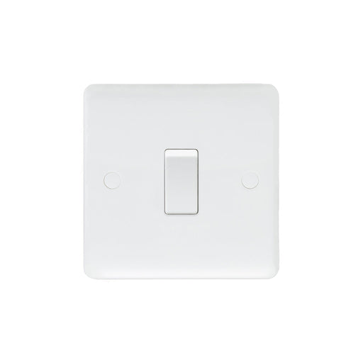 Caradok 1G 2Way 10A Switch - Caradok - The Classics - White Plastic
