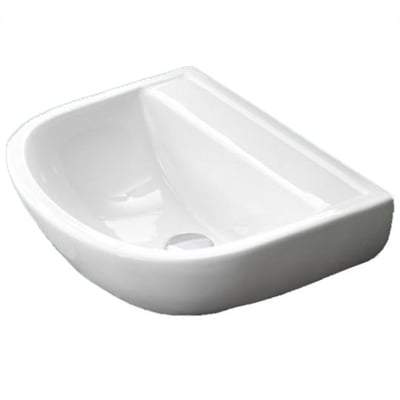 50cm Special Needs Basin no Tap Hole or Overflow - Bathrooms