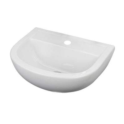 50cm Special Needs Basin 1 Tap hole with No Overflow - Bathrooms