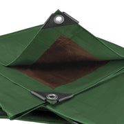 Green/Brown L-Grade Tarpaulin 6m x 10m