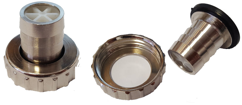 Tap Adaptor with 1" BSPF Inlet and 3/4" Barb Outlet Brass - Hardware > Plumbing > Plumbing Fittings & Supports > Pipe Connectors Garden watering