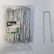 Weed Matting Metal Hold Down Pegs/Staples 30mmx 150mm (Pack of 100) - Home & Garden > Lawn & Garden > Gardening > Landscape Fabric Accessories > Landscape Fabric Staples & Pins > Landscape Fabric Staples Tarpaulins