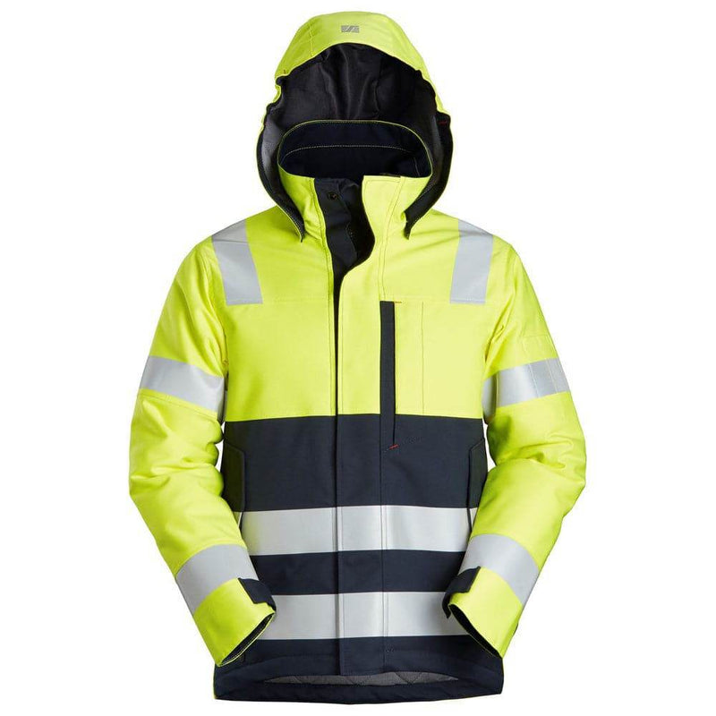 Snickers 1163 ProtecWork Insulated Hood Jacket, High-Vis Class 3 - Apparel & Accessories > Clothing FR/Arc Protection