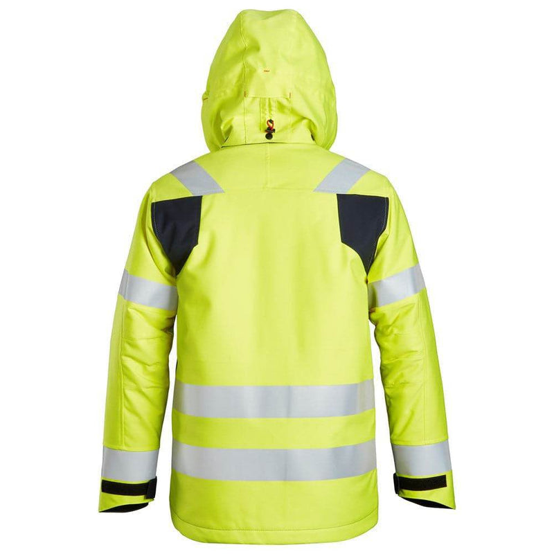 Snickers 1163 ProtecWork Insulated Hood Jacket, High-Vis Class 3 - Apparel & Accessories > Clothing FR/Arc Protection