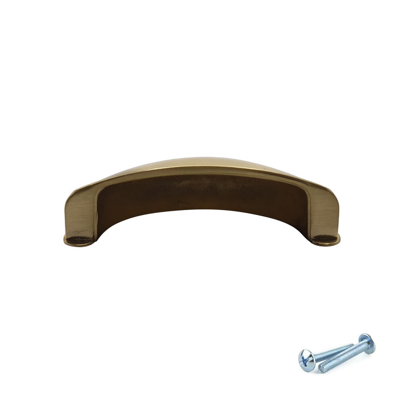 M4TEC Cup Handle Brushed Brass Doors or Cupboards VG3 Series - Hardware > Hardware Accessories > Cabinet Hardware > Cabinet Knobs & Handles Cabinet Knobs & Handles