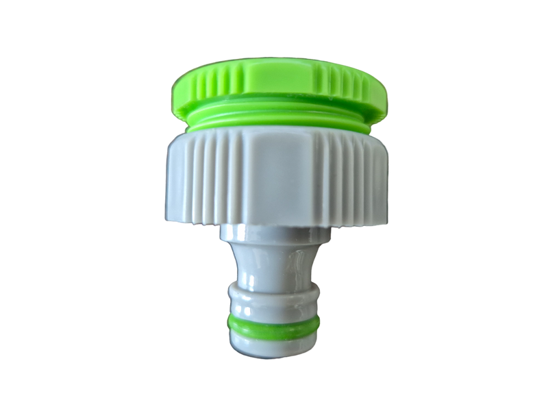 Female Tap Connector 3/4" or 1/2" BSP Female, Green/Gray - Home & Garden > Lawn & Garden > Watering & Irrigation > Garden Hose Fittings & Valves > Garden Hose Fittings Garden watering