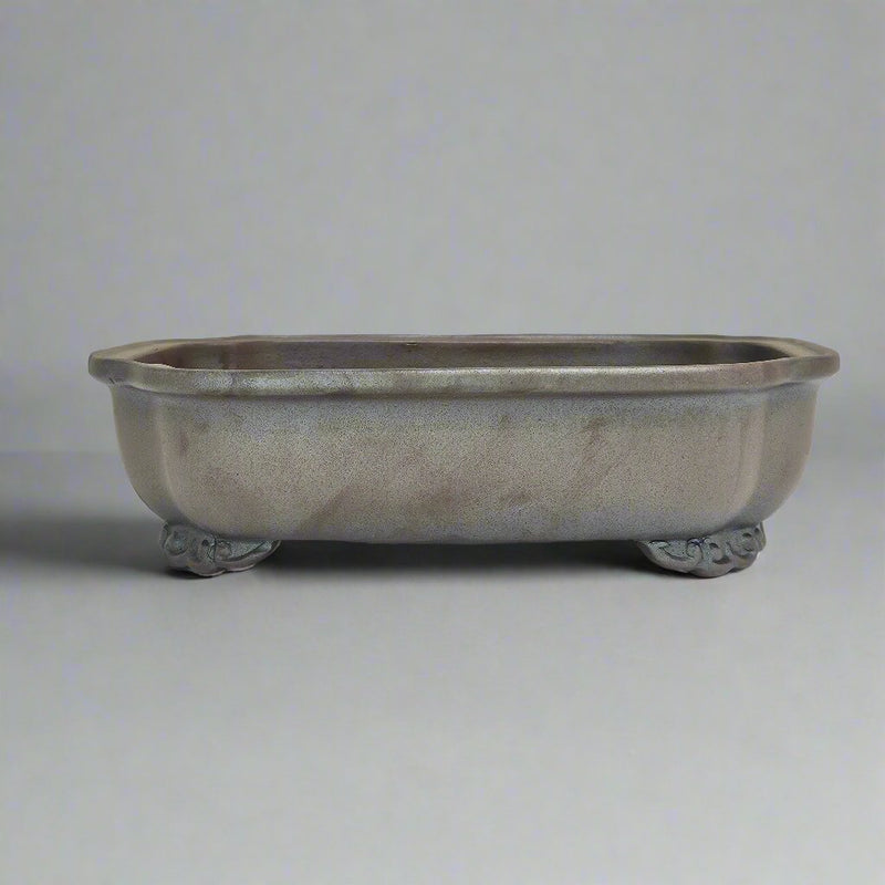 23cm Premium Unglazed Bonsai Pot | Rectangle | 23cm x 18cm x 7cm | Brown