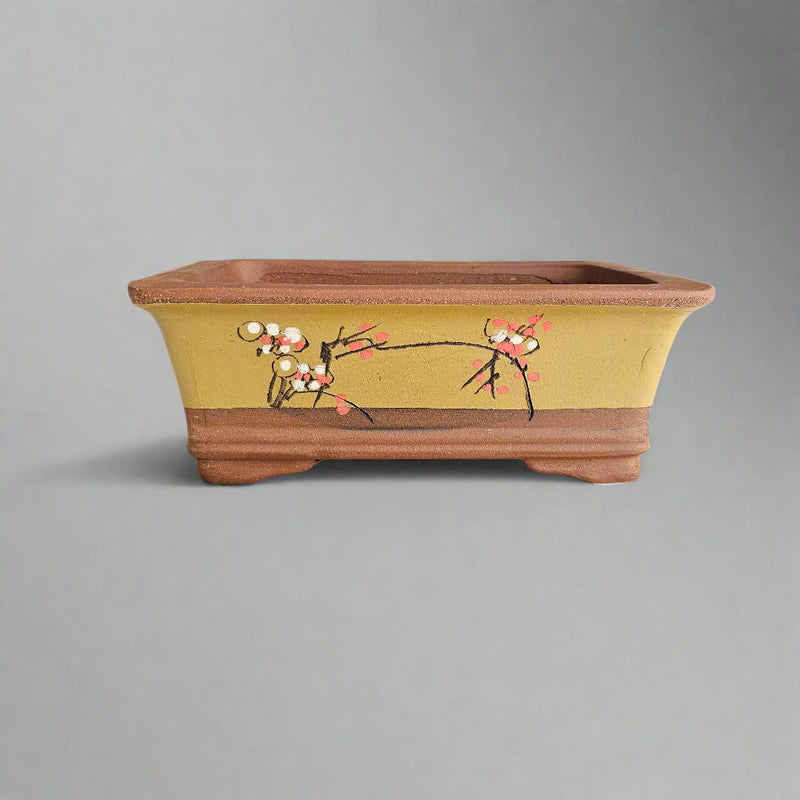 35cm Premium Unglazed Bonsai Pot | Rectangle | 35cm x 26cm x 14cm | Brown