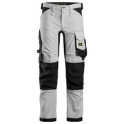 Snickers 6341 AllroundWork Stretch Trousers White - KNEE PAD TROUSERS