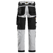 Snickers 6341 AllroundWork Stretch Trousers White - KNEE PAD TROUSERS